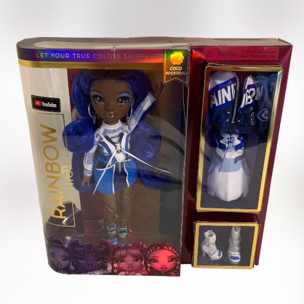New Brand NEW - Rainbow High Fashion Doll Series 4 Coco Vanderbalt - Cobalt Blue